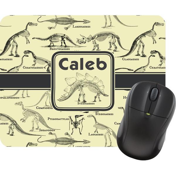 Custom Dinosaur Skeletons Rectangular Mouse Pad (Personalized)