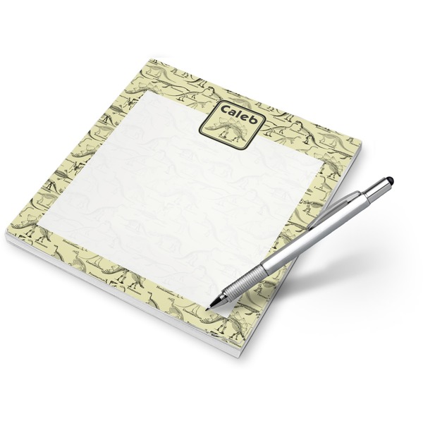 Custom Dinosaur Skeletons Notepad (Personalized)