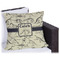Dinosaur Skeletons Outdoor Pillow - 16" (Personalized)