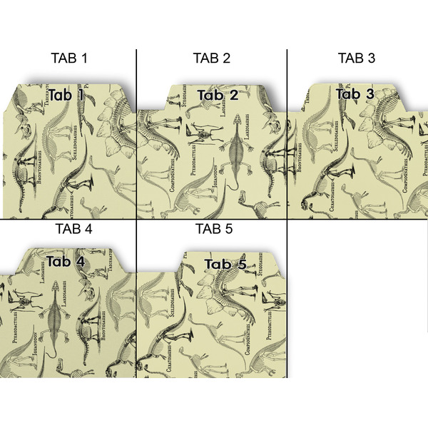 Dinosaur Skeletons Page Dividers - Set of 5 - Approval
