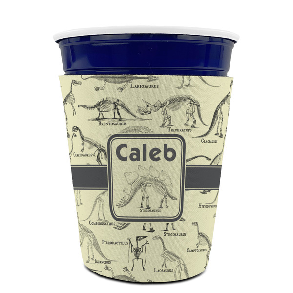 Dinosaur Skeletons Party Cup Sleeves - without bottom - FRONT (on cup)