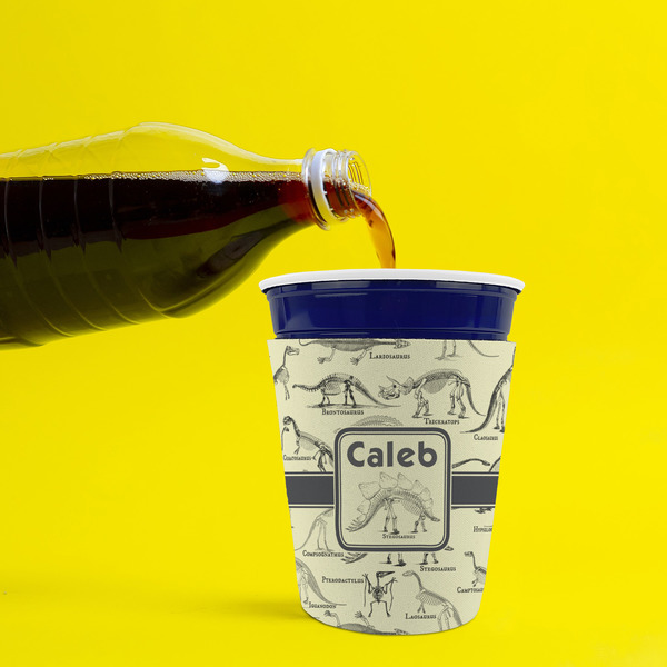 Dinosaur Skeletons Party Cup Sleeves - without bottom - Lifestyle