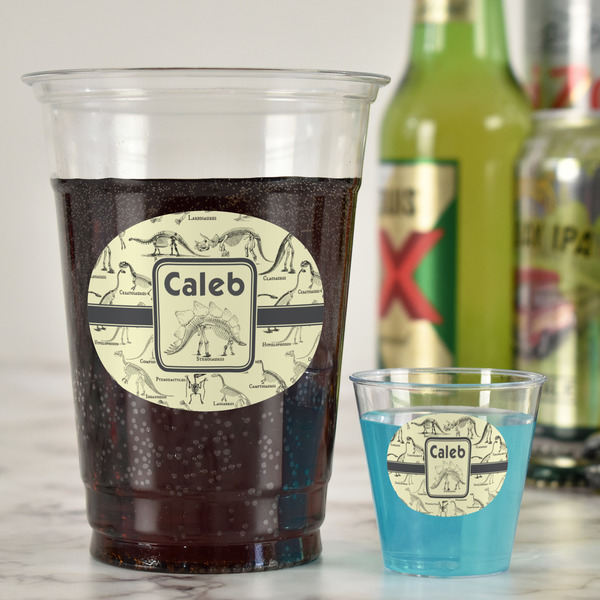 Dinosaur Skeletons Party Cups - 16oz - In Context