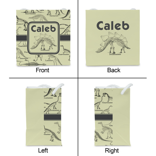 Dinosaur Skeletons Party Favor Gift Bag - Matte - Approval