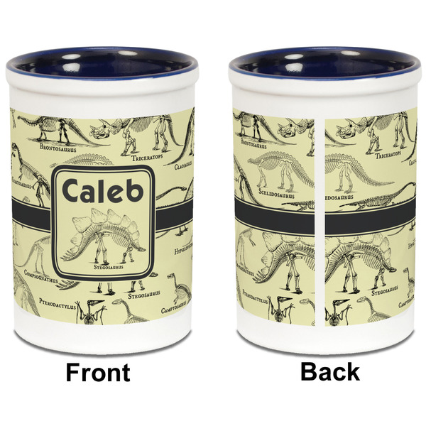 Dinosaur Skeletons Pencil Holder - Blue - approval