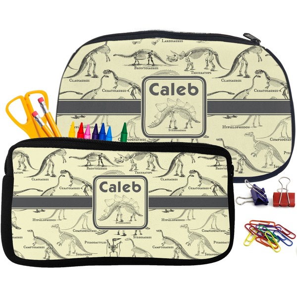 Dinosaur Skeletons Pencil / School Supplies Bags Small and Medium