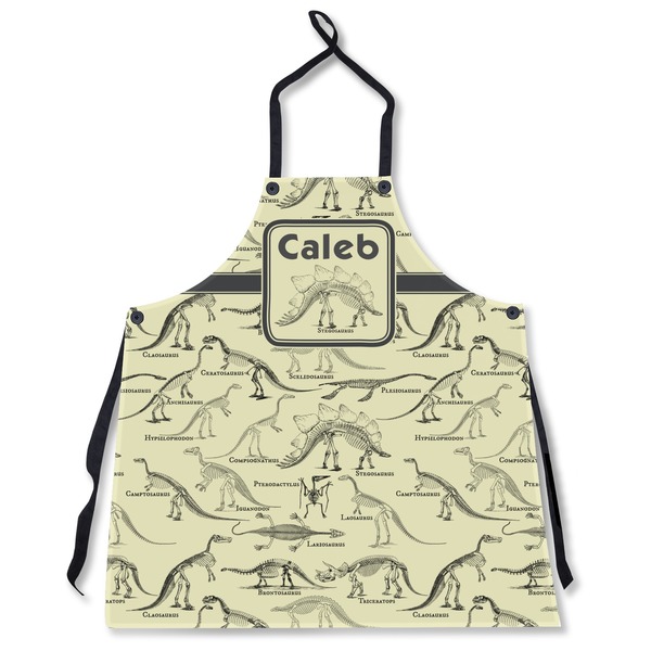 Custom Dinosaur Skeletons Apron Without Pockets w/ Name or Text