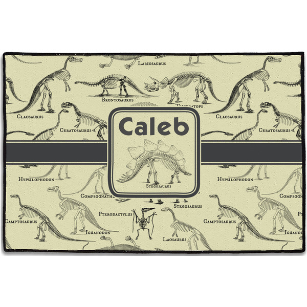 Dinosaur Skeletons Personalized Door Mat - 36x24 (APPROVAL)