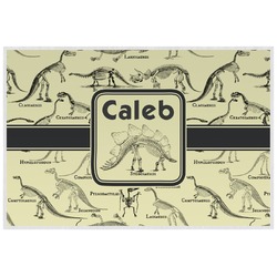 Dinosaur Skeletons Laminated Placemat w/ Name or Text