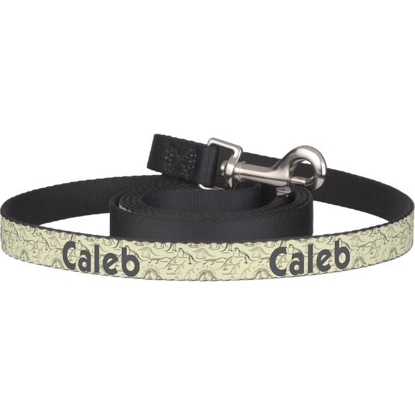 Custom Dinosaur Skeletons Dog Leash (Personalized)