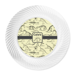 Dinosaur Skeletons Plastic Party Dinner Plates - 10" (Personalized)