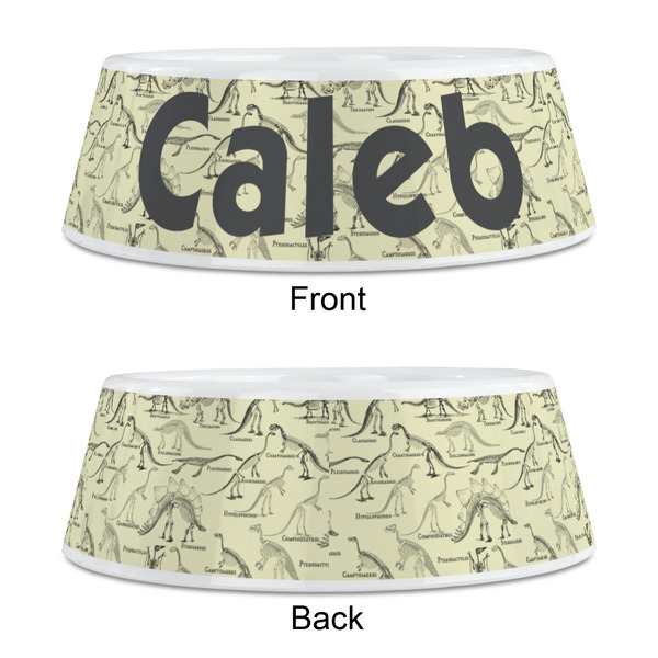 Dinosaur Skeletons Plastic Pet Bowls - Medium - APPROVAL