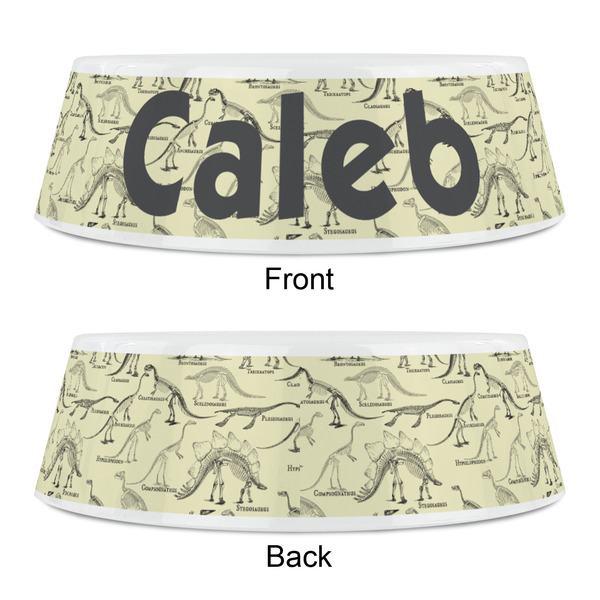 Dinosaur Skeletons Plastic Pet Bowls - Small - APPROVAL