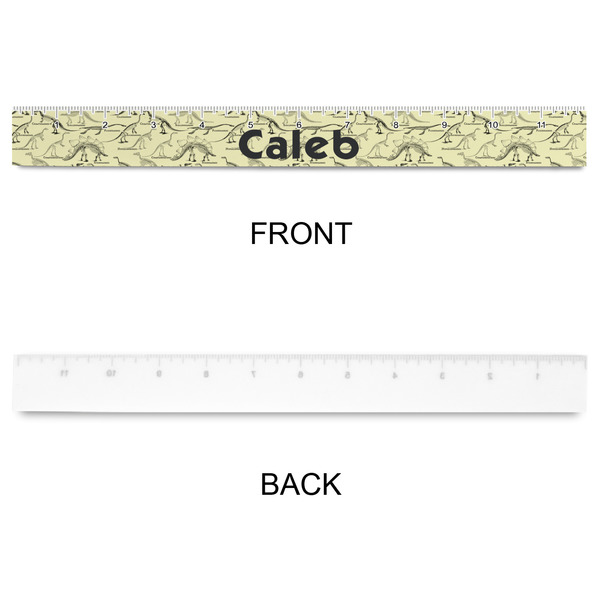 Dinosaur Skeletons Plastic Ruler - 12" - APPROVAL