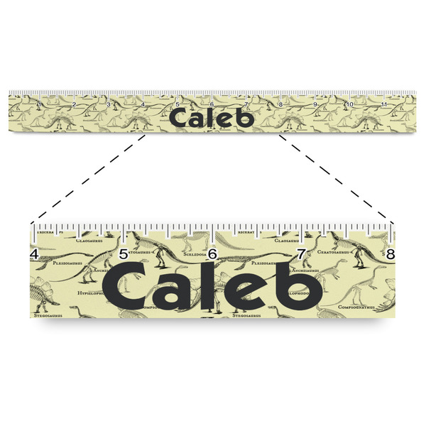 Custom Dinosaur Skeletons Plastic Ruler - 12" (Personalized)