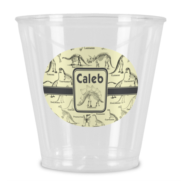 Custom Dinosaur Skeletons Plastic Shot Glass (Personalized)