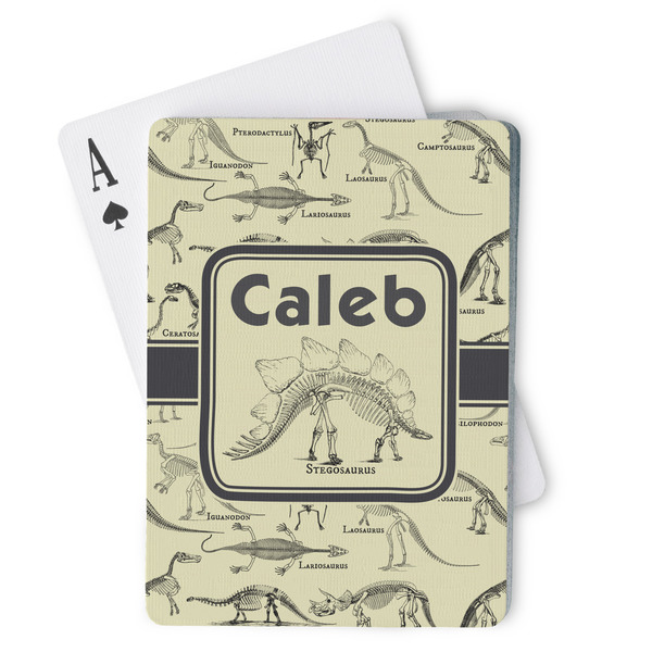 Custom Dinosaur Skeletons Playing Cards (Personalized)