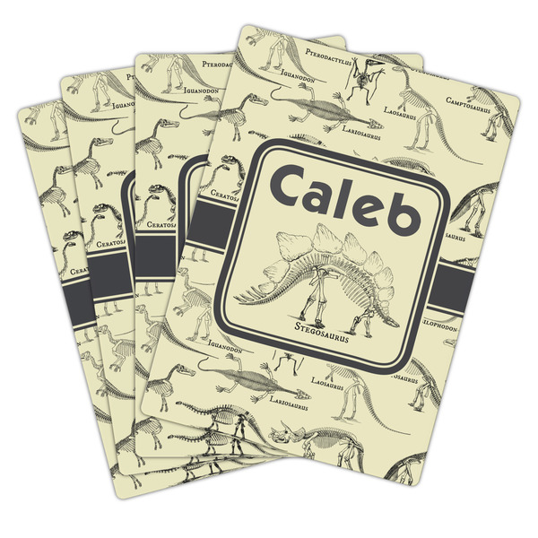Dinosaur Skeletons Playing Cards - Hand Back View