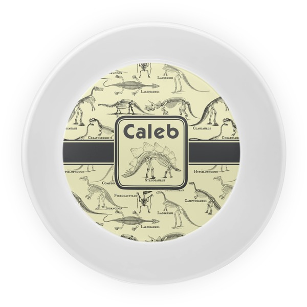 Dinosaur Skeletons Melamine Bowl - Center