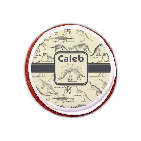 Dinosaur Skeletons Printed Icing Circle - XSmall - On Cookie