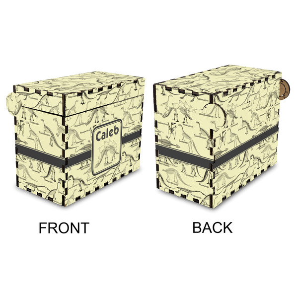 Dinosaur Skeletons Recipe Box - Full Color - Approval