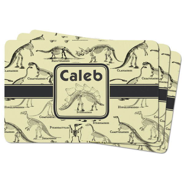 Dinosaur Skeletons Rectangular Fridge Magnet - THREE