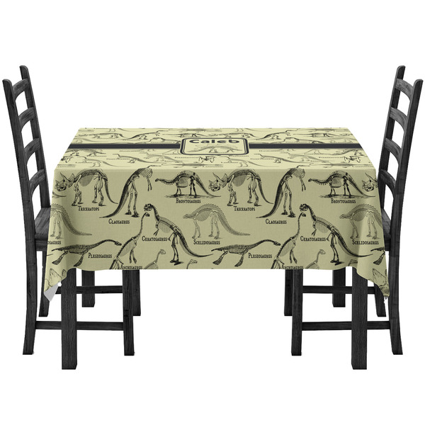 Custom Dinosaur Skeletons Tablecloth (Personalized)