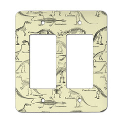 Dinosaur Skeletons Rocker Style Light Switch Cover - Two Switch