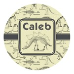 Dinosaur Skeletons Round Decal - Medium (Personalized)