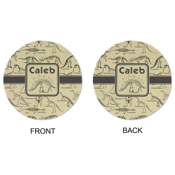 Dinosaur Skeletons Round Linen Placemats - APPROVAL (double sided)