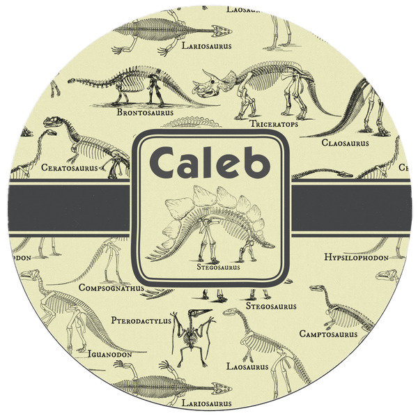 Dinosaur Skeletons Round Mousepad - APPROVAL