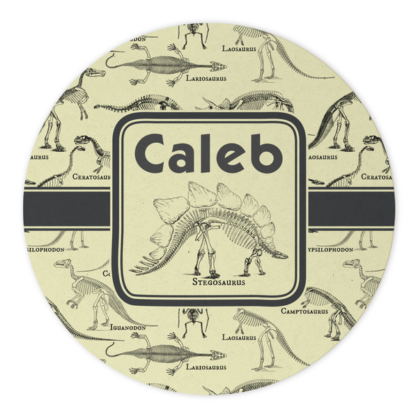 Dinosaur Skeletons Round Paper Coaster - Approval