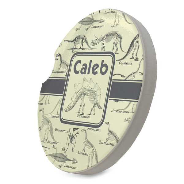 Dinosaur Skeletons Sandstone Car Coaster - STANDING ANGLE