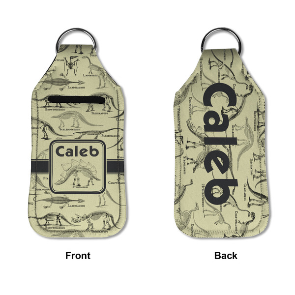 Dinosaur Skeletons Sanitizer Holder Keychain - Large APPROVAL (Flat)