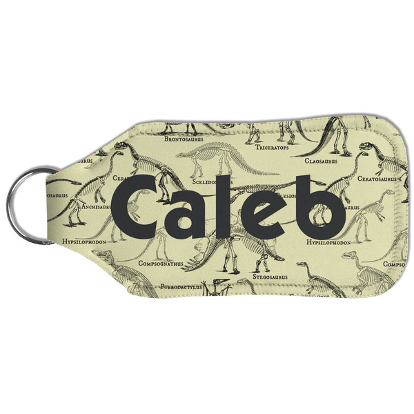 Dinosaur Skeletons Sanitizer Holder Keychain - Large (Back)