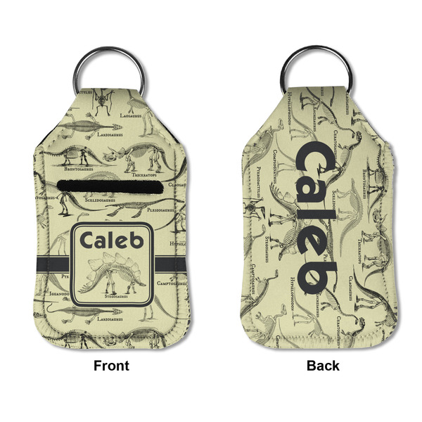 Dinosaur Skeletons Sanitizer Holder Keychain - Small APPROVAL (Flat)