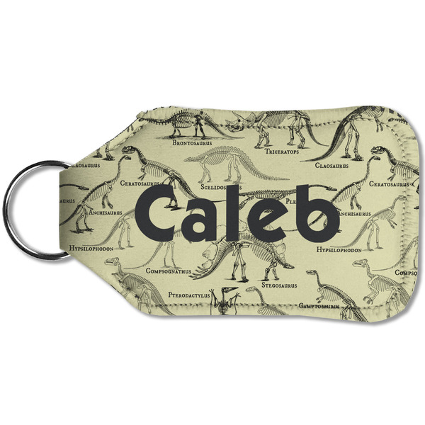 Dinosaur Skeletons Sanitizer Holder Keychain - Small (Back)