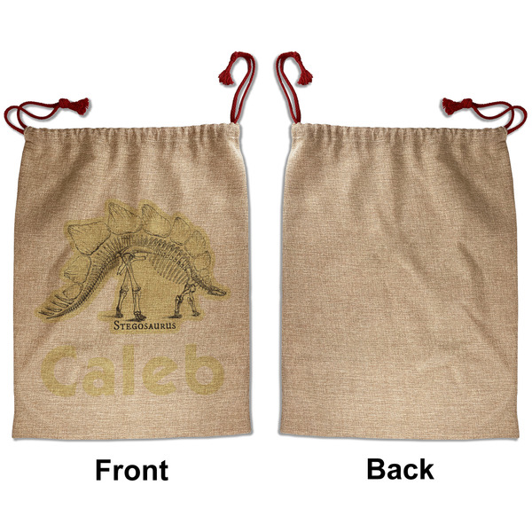 Dinosaur Skeletons Santa Bag - Approval - Front