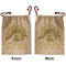 Dinosaur Skeletons Santa Sack - Front & Back (Personalized)