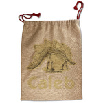 Dinosaur Skeletons Santa Sack - Front (Personalized)