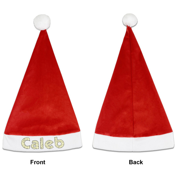 Dinosaur Skeletons Santa Hats - Front and Back (Single Print) APPROVAL