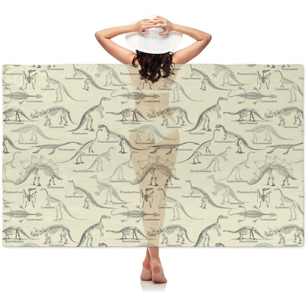 Custom Dinosaur Skeletons Sheer Sarong