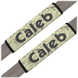 Dinosaur Skeletons Seat Belt Covers (Set of 2) (Personalized)