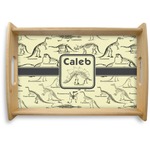 Dinosaur Skeletons Natural Wooden Tray - Small (Personalized)
