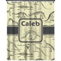 Dinosaur Skeletons Extra Long Shower Curtain - 70"x84" (Personalized)