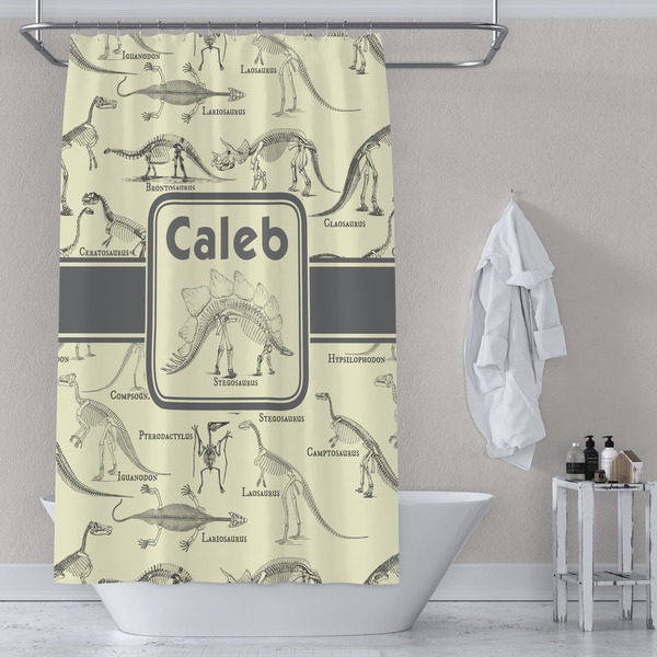 Dinosaur Skeletons Shower Curtain Lifestyle