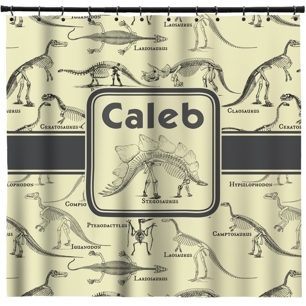 Custom Dinosaur Skeletons Shower Curtain - Custom Size (Personalized)