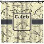 Dinosaur Skeletons Shower Curtain (Personalized)