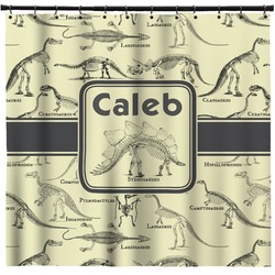 Dinosaur Skeletons Shower Curtain (Personalized)