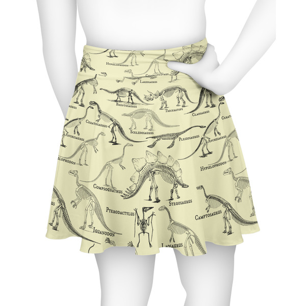 Dinosaur Skeletons Skater Skirt - Back